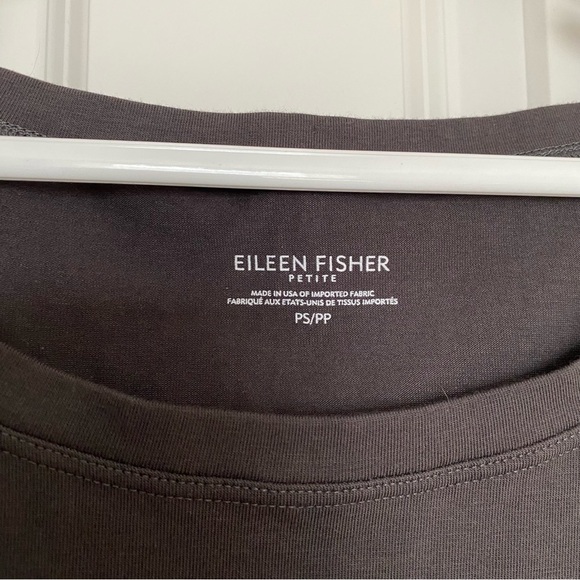 Eileen Fisher Dark Grey Shirt Dress Size Petite Small - Picture 4 of 9